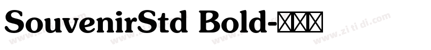 SouvenirStd Bold字体转换